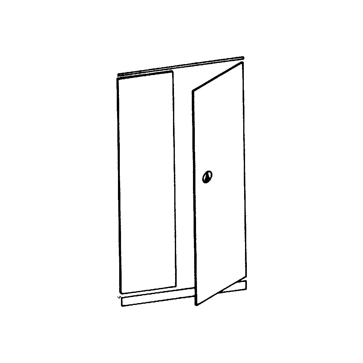 Puerta batiente sobresaliente – eurokraft pro (Imagen del producto 2)-1