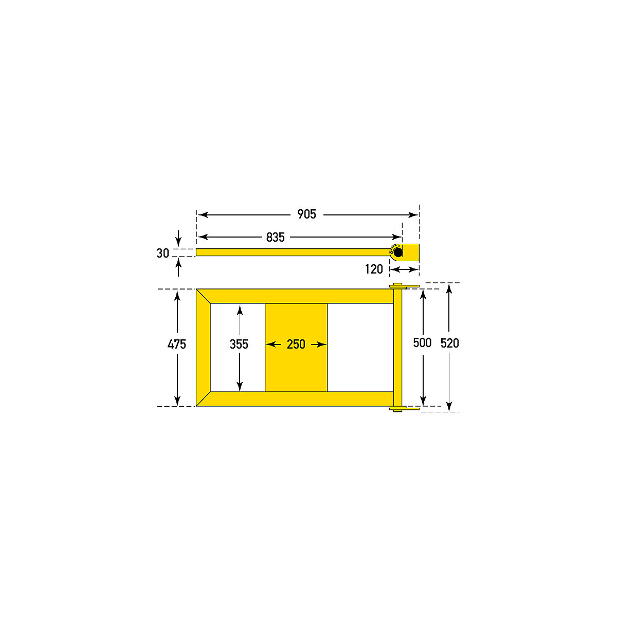 Puerta para barandillas de seguridad S-Line (Imagen del producto 2)-1