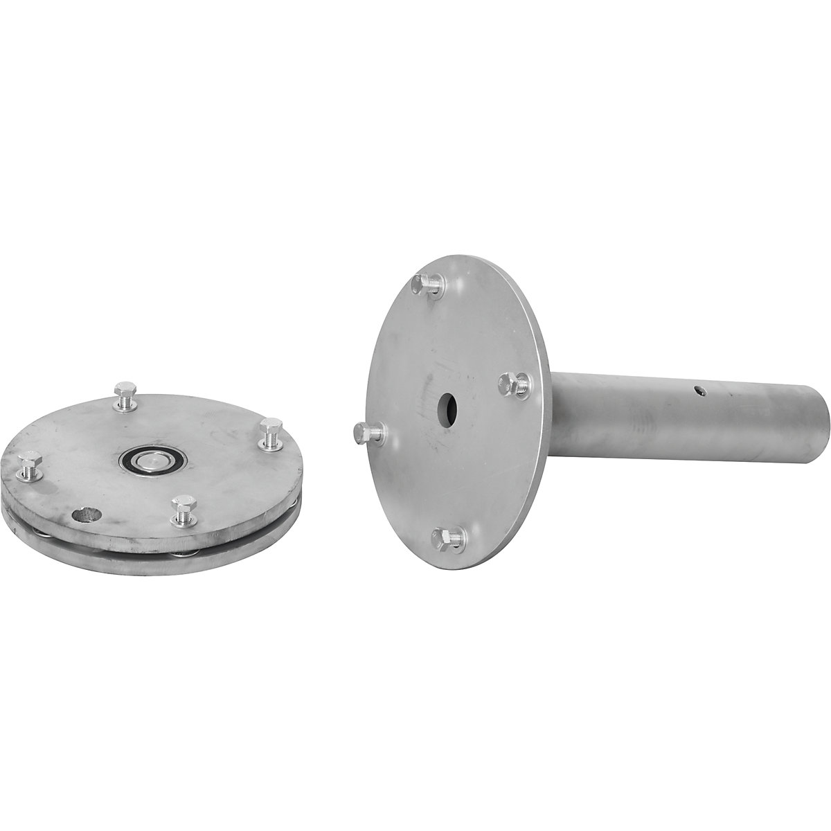 Tubo base, con tornillos y arandelas, galvanizado al horno-0