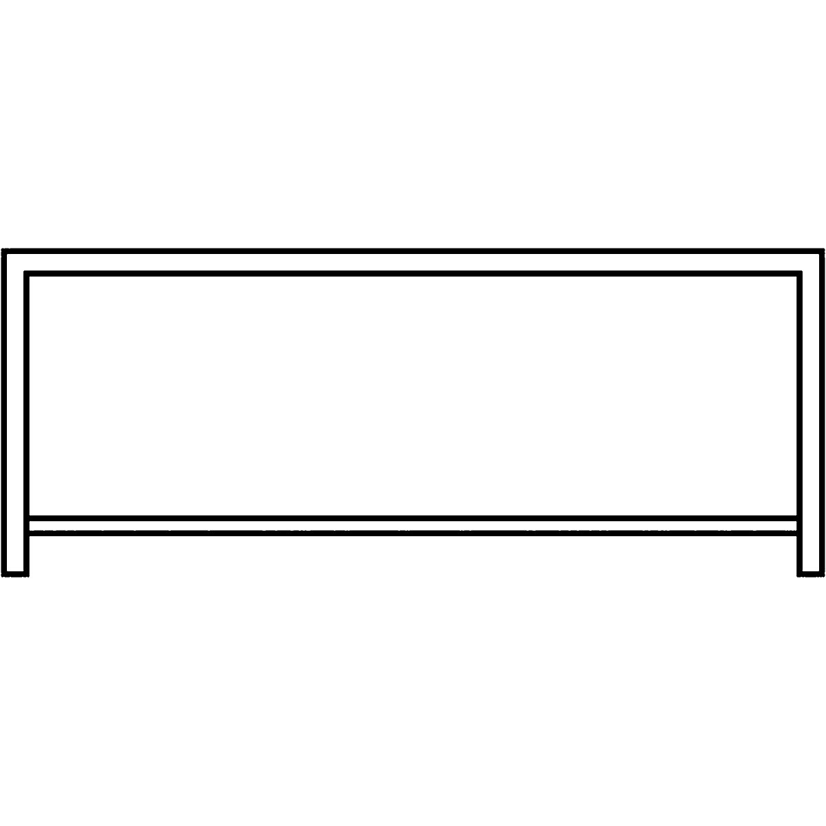 Bastidor inferior con balda intermedia – C+P (Imagen del producto 2)-1