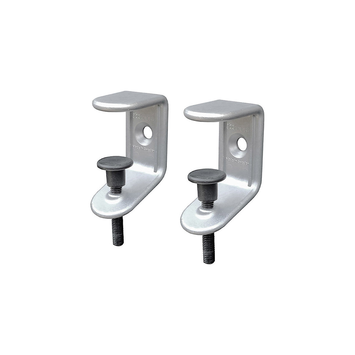 Abrazadera para pared separadora acústica para mesas Softline suspendida hacia abajo