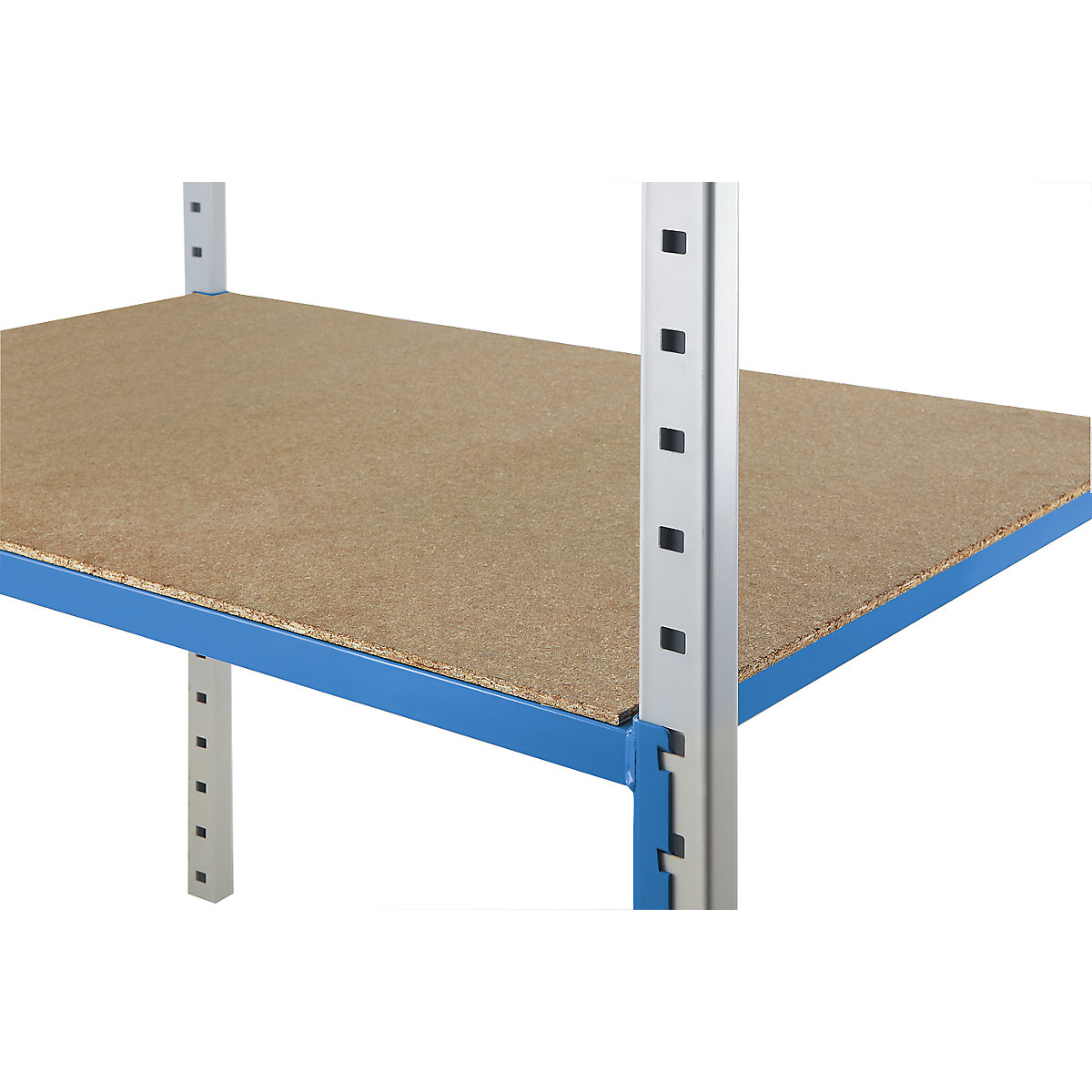 Tablette tubulaire avec plateau en aggloméré (en accessoire)
