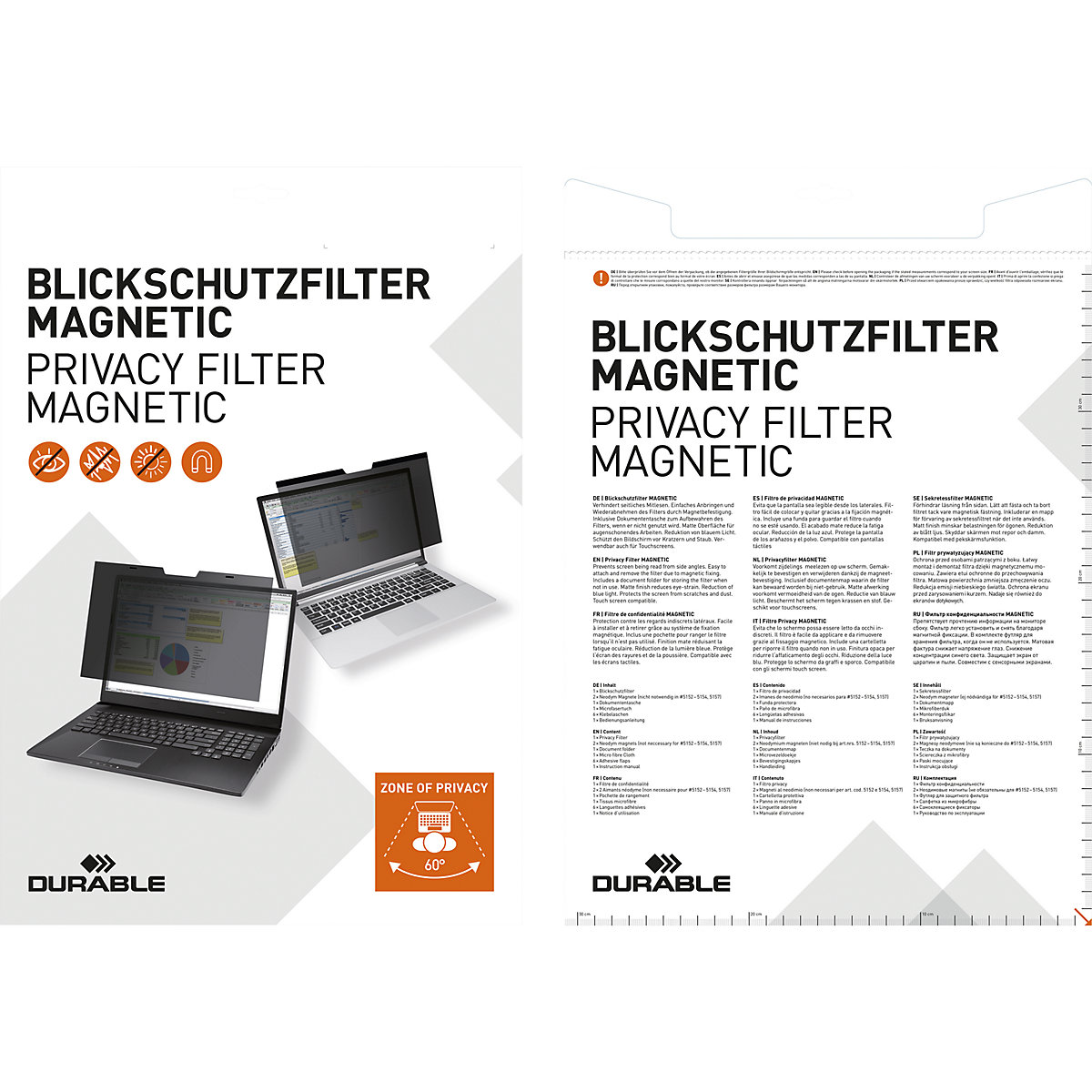 Filtre de confidentialité MAGNETIC MacBook Pro® – DURABLE (Illustration du produit 6)-5