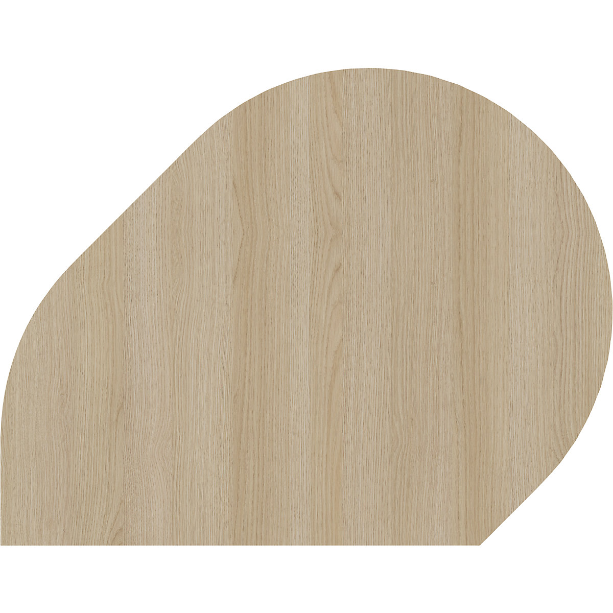 Table d'extension ANNY – eurokraft pro, avec pied support, chêne / aluminium-0