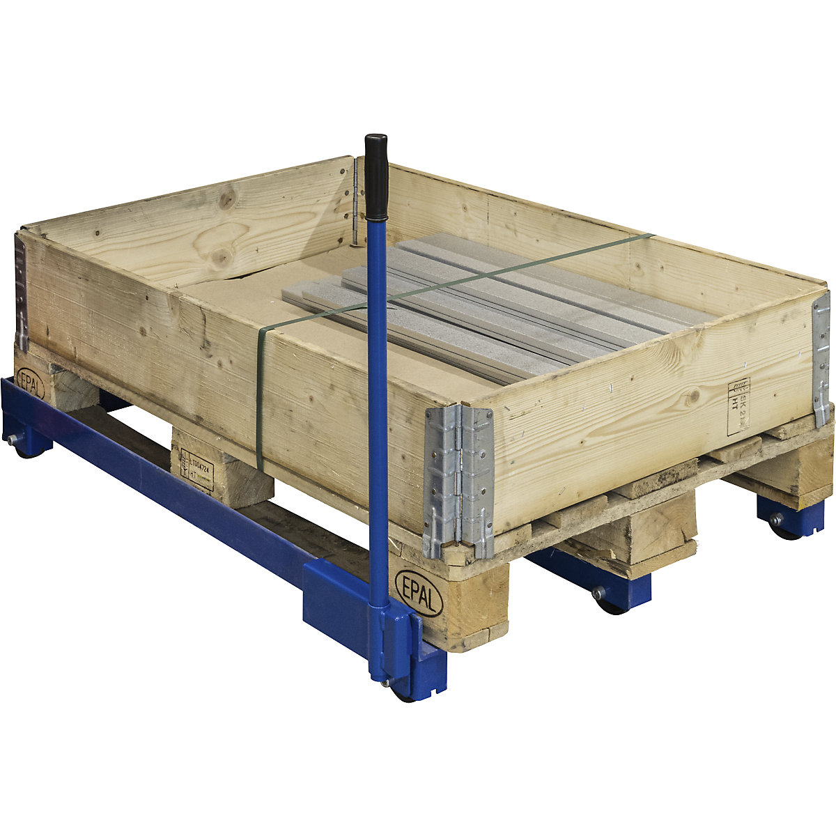 Poignée – Kongamek, pour châssis roulants, L x l x h 210 x 49 x 770 mm-0