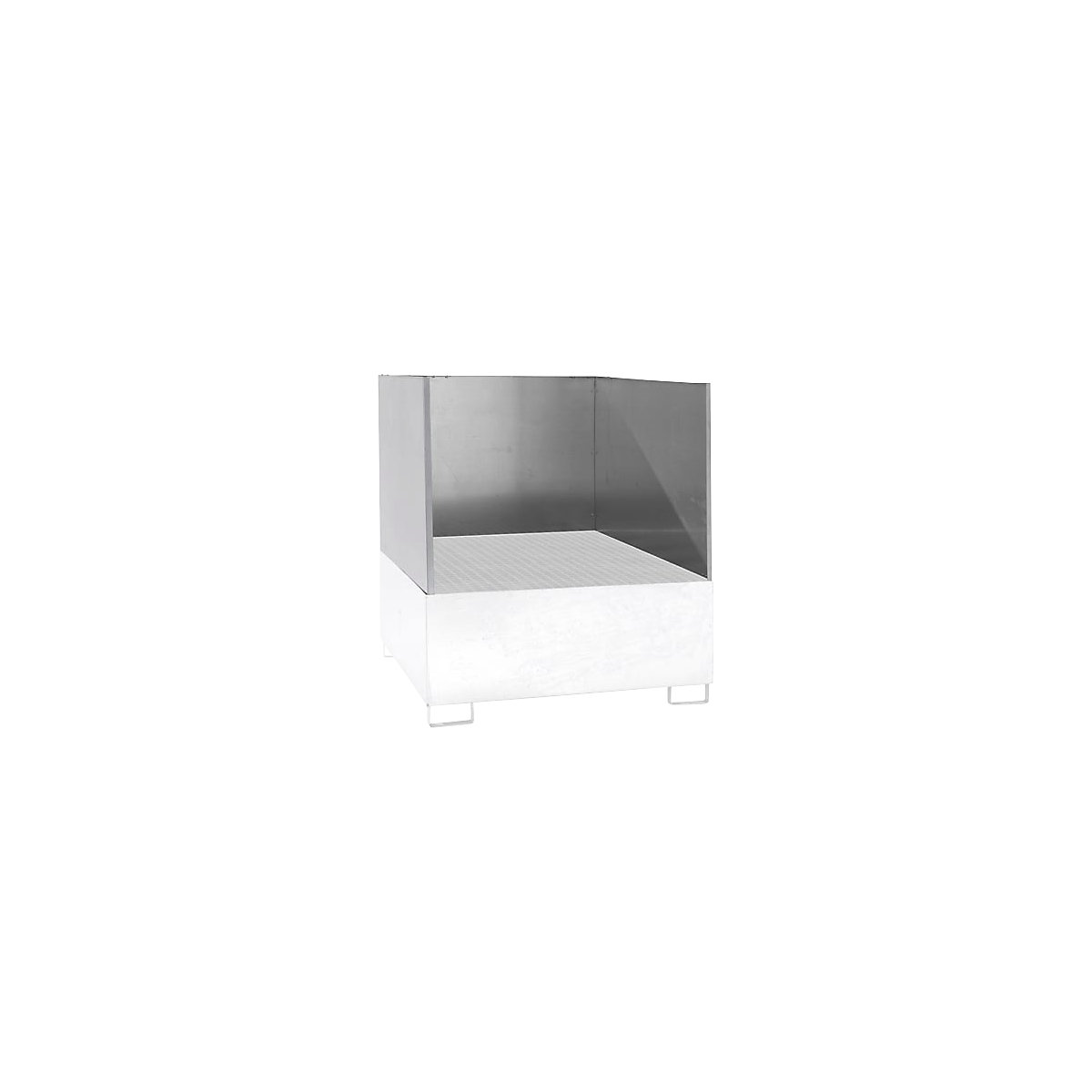 Panneau anti-projection sur 3 côtés – eurokraft pro, pour cuve de rétention L x l 1460 x 1460 mm, 3 côtés-0