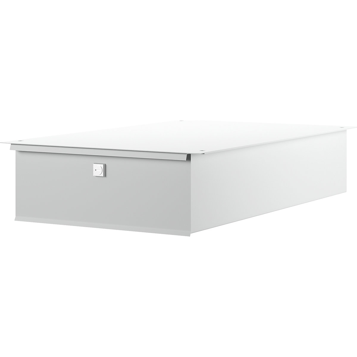 Tiroir pour poste de travail, h x l x p 140 x 410 x 660 mm, gris-0