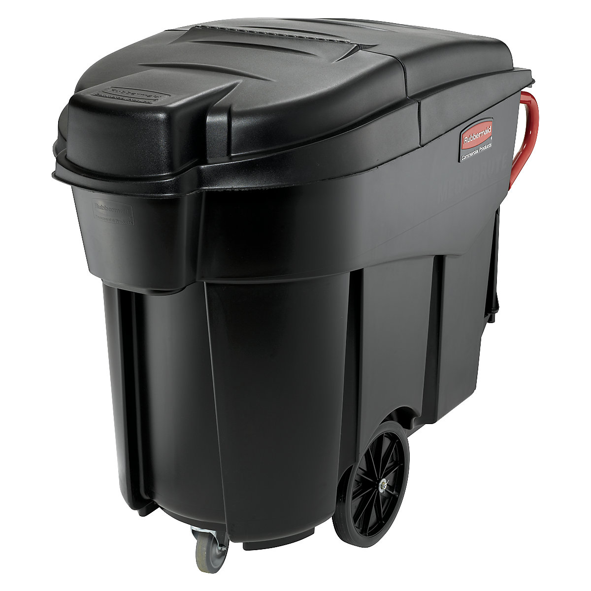 Coperchio Mega BRUTE® per contenitori per rifiuti con rotelle – Rubbermaid, alt. x largh. x prof. 267 x 262 x 1250 mm, nero-0