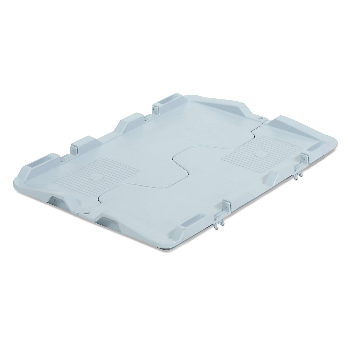Coperchio in due metà, a incastro, per lungh. x largh. 400 x 300 mm, conf. da 5 pz.-0