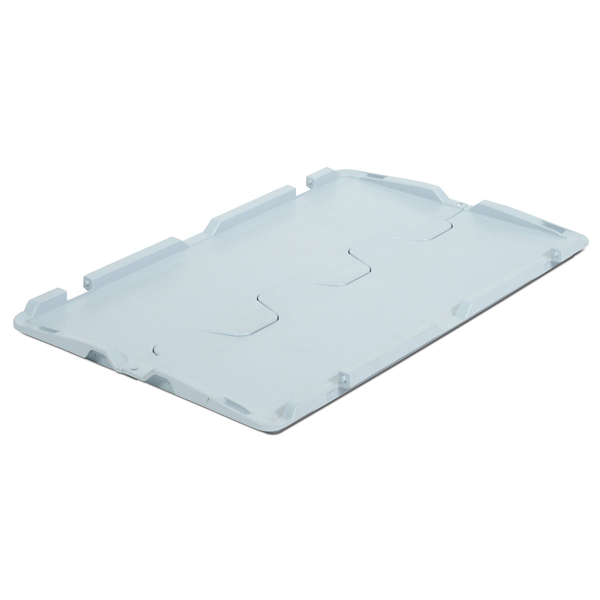 Coperchio in due metà, a incastro, per lungh. x largh. 600 x 400 mm, conf. da 2 pz.-0