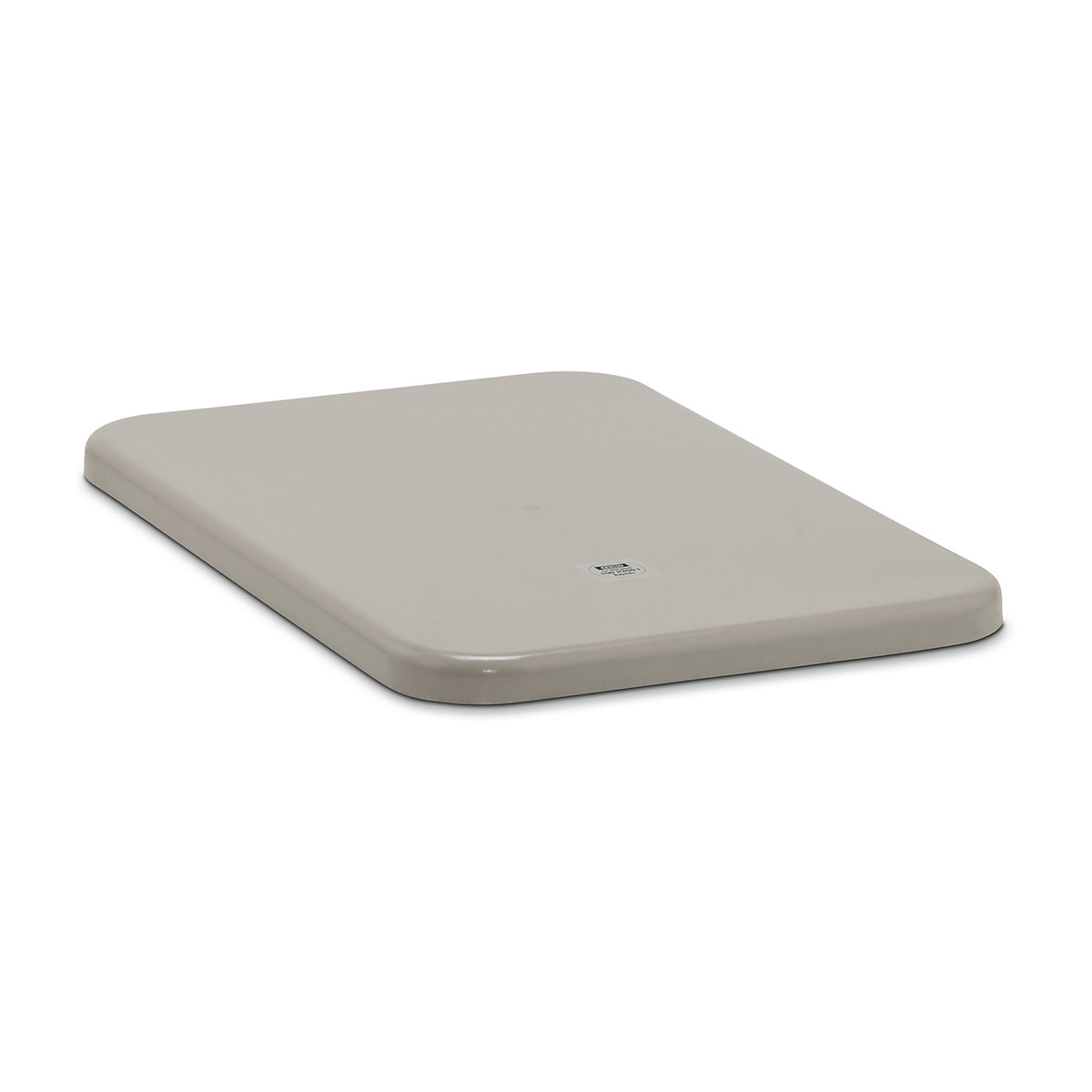 Coperchio piatto – CEMO, lungh. x largh. x alt. 890 x 590 x 40 mm, grigio-0