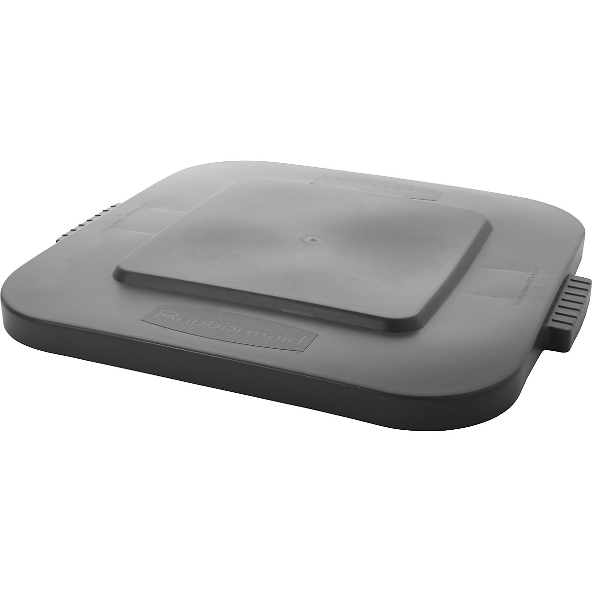 Coperchio piatto, quadrato – Rubbermaid, per contenitori da 105 litri, grigio-0