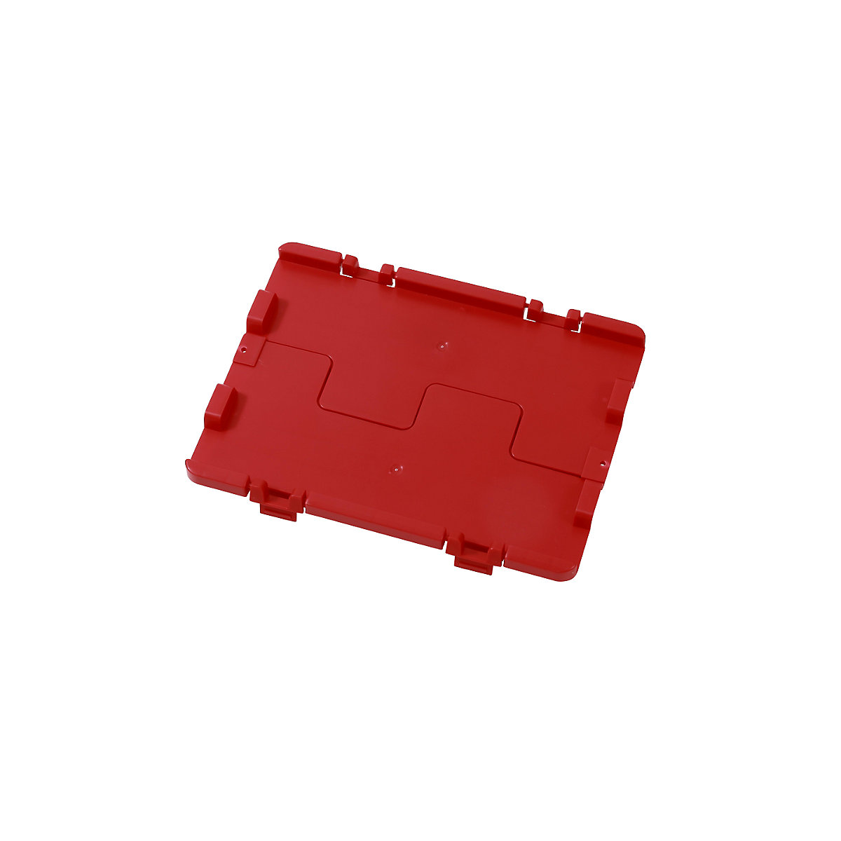 Coperchio ribaltabile, cerniere incluse, conf. da 4 pezzi, lungh. x largh. 600 x 400 mm, rosso-0