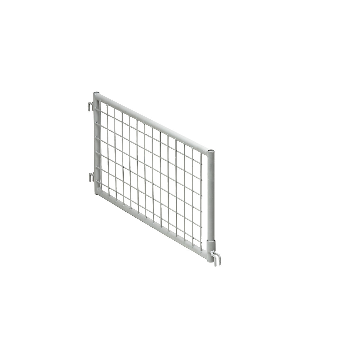 Parete divisoria grigliata, per box grigliato per uso industriale, struttura alta, grigio pietra RAL 7030-0