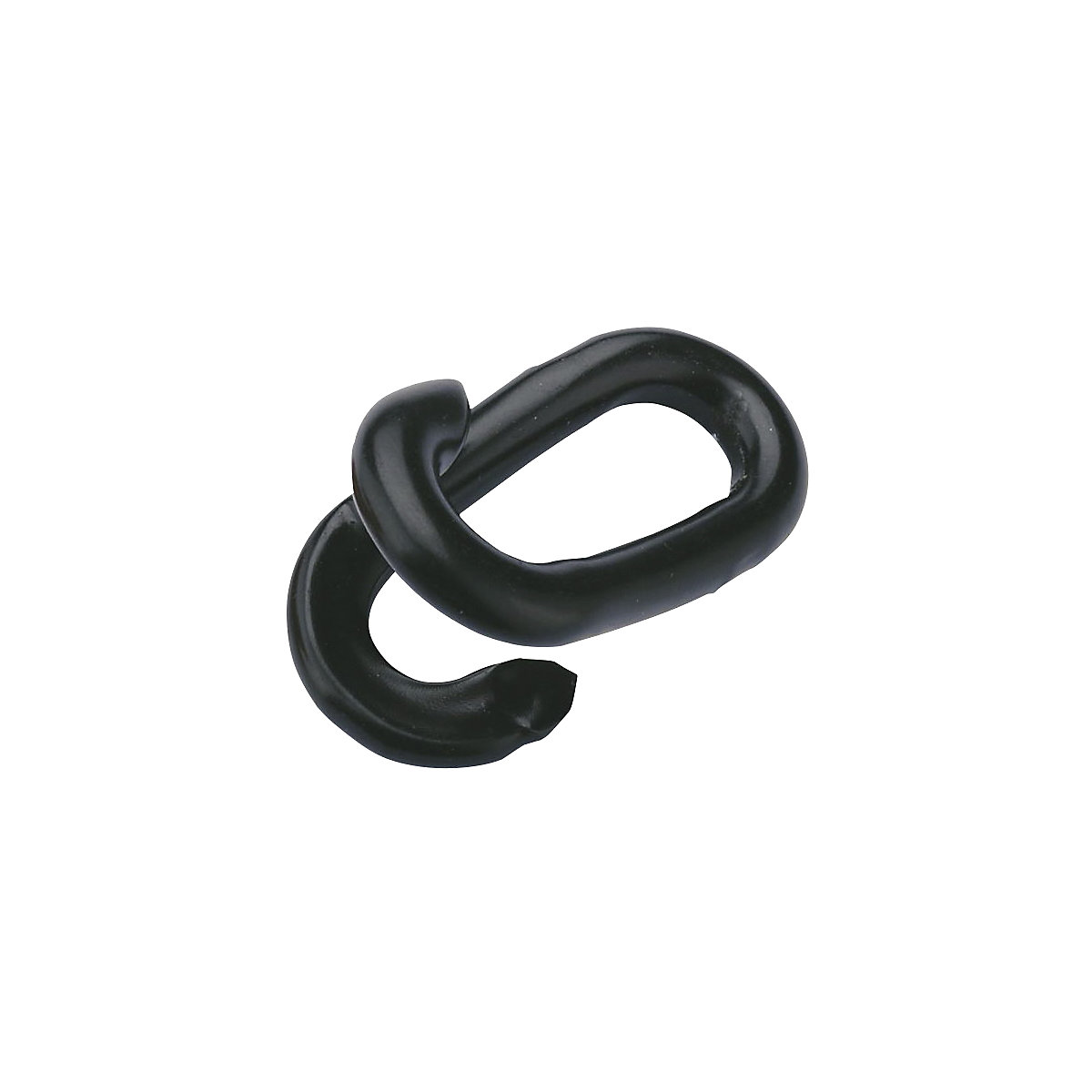 Anello per catene di sbarramento, acciaio con verniciatura plastica, conf. da 10 pz., nero-0