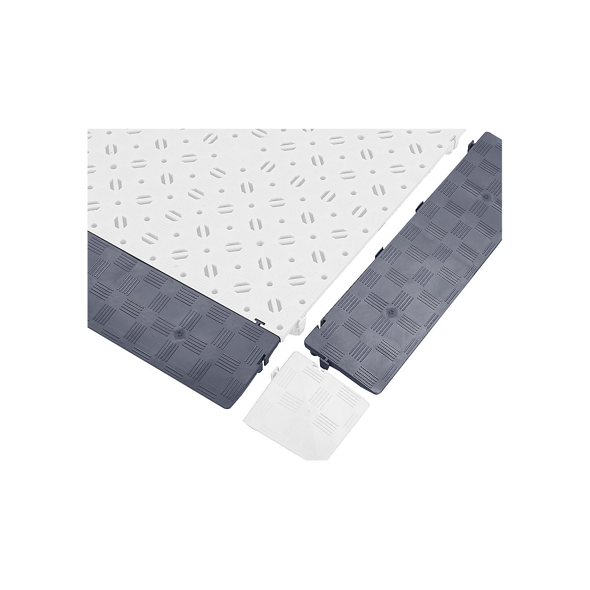 Bordino, conf. da 4 pz., lungh. x largh. x alt. 500 x 120 x 25 mm, grigio basalto-0