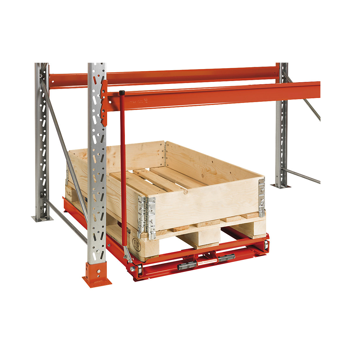 Kit di montaggio per ripiano estraibile per scaffalatura portapallet Space