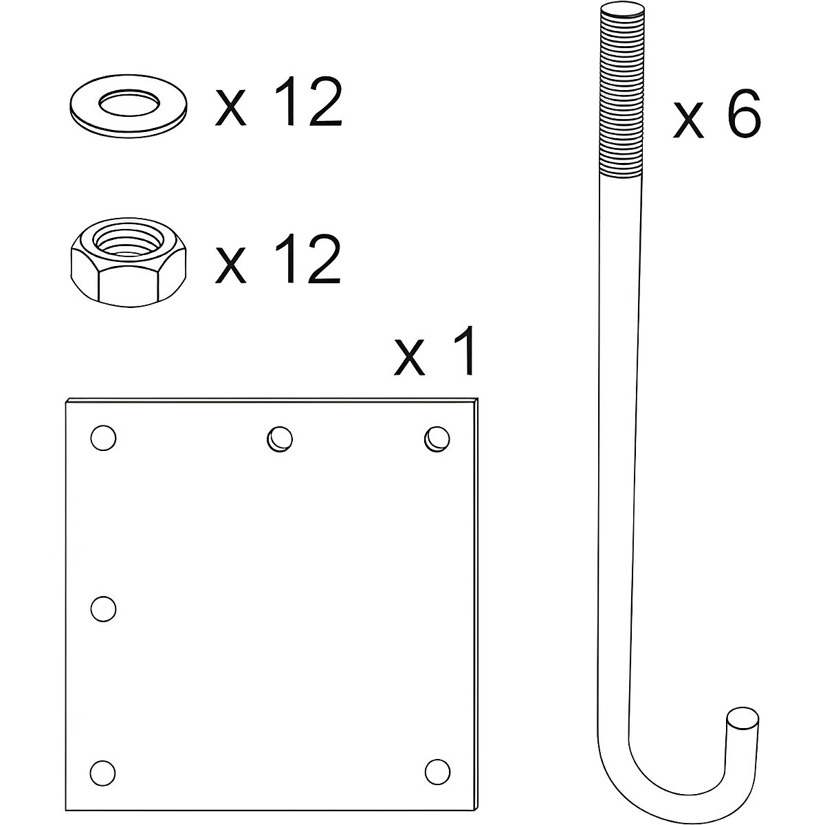 Set di montaggio per limitatore di altezza
