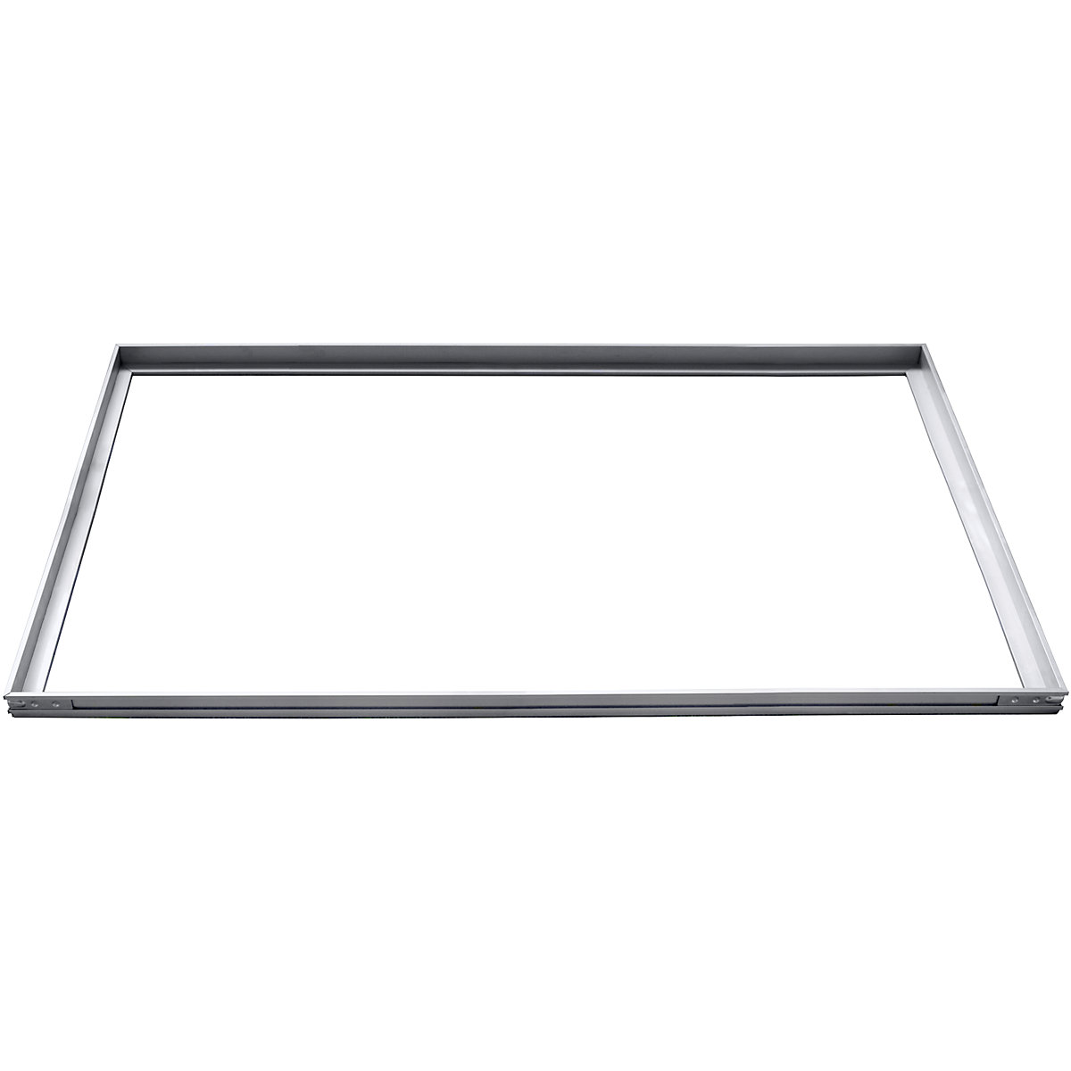 Telaio di montaggio in alluminio – Miltex, per stuoie in profilato di alluminio, per lungh. x largh. 985 x 785 mm-0