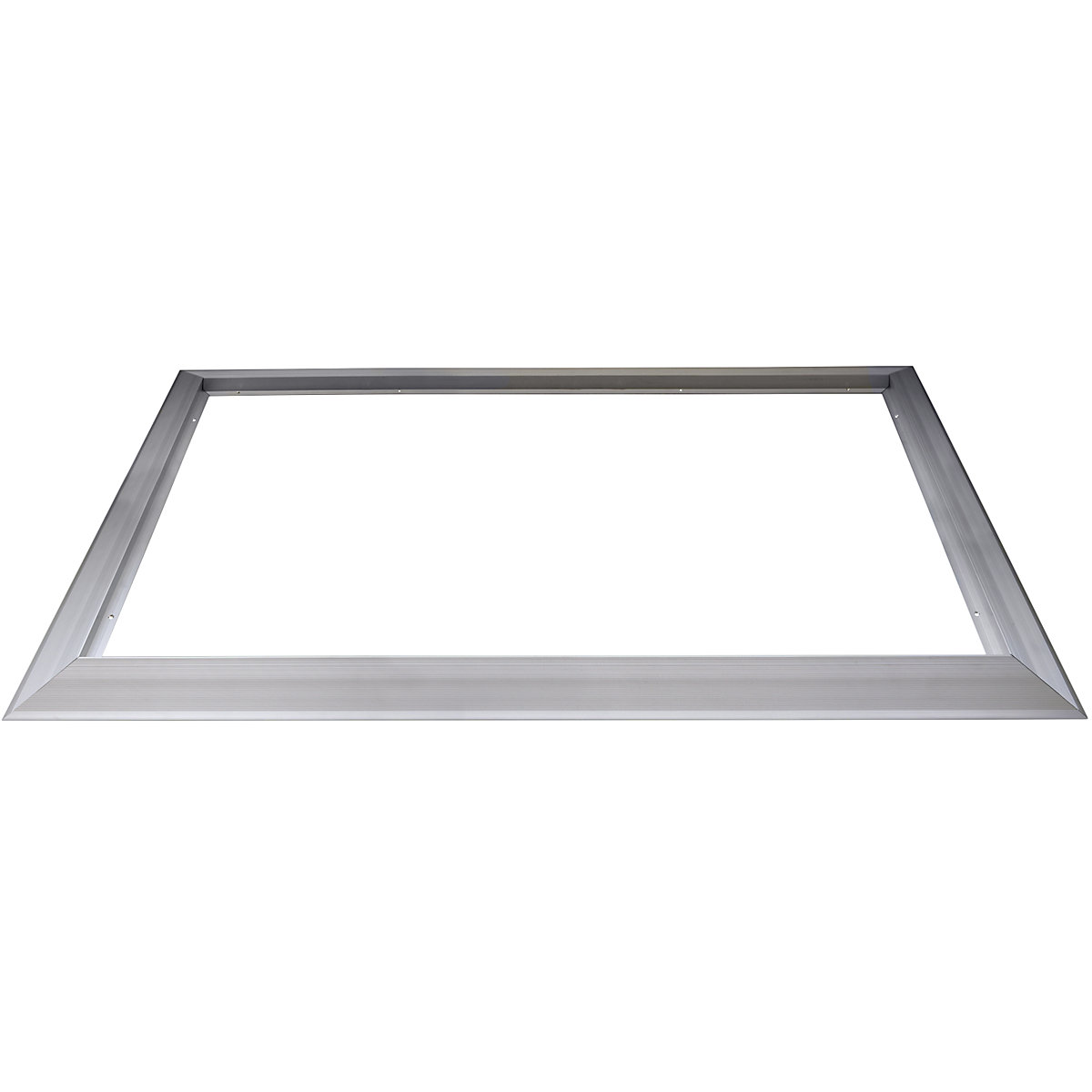 Telaio in alluminio, smussato – Miltex, per stuoie in profilato di alluminio, per lungh. x largh. 985 x 785 mm-0