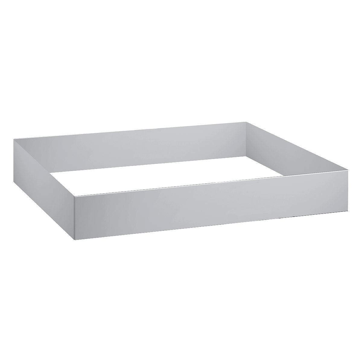 Zoccolino – C+P, altezza 100 mm, largh. x prof. 1100 x 750 mm, grigio chiaro-0