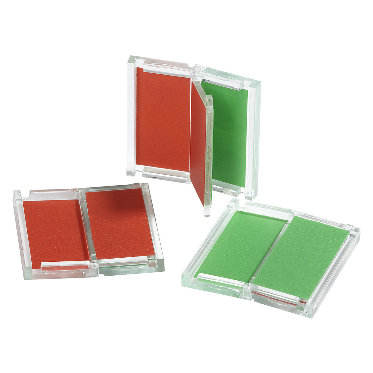 Scritta universale libero / occupato, alt. x largh. 46 x 46 mm, rosso e verde-0
