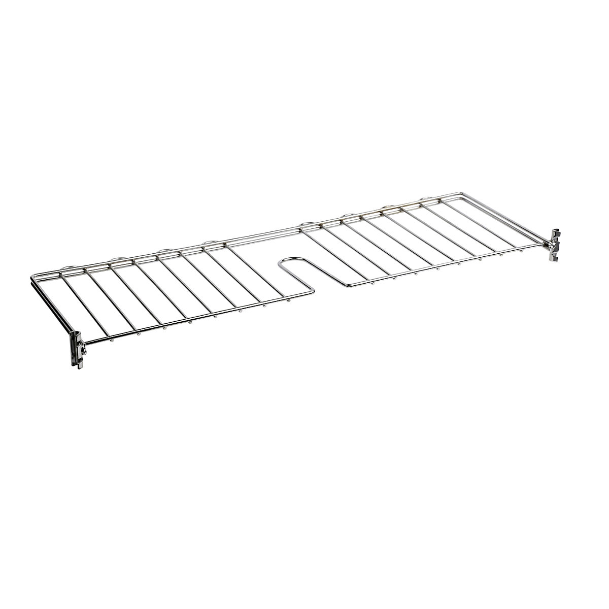 Divisori per carrelli cromati, altezza 215 mm, conf. da 2 pezzi, per 610 mm di larghezza-0