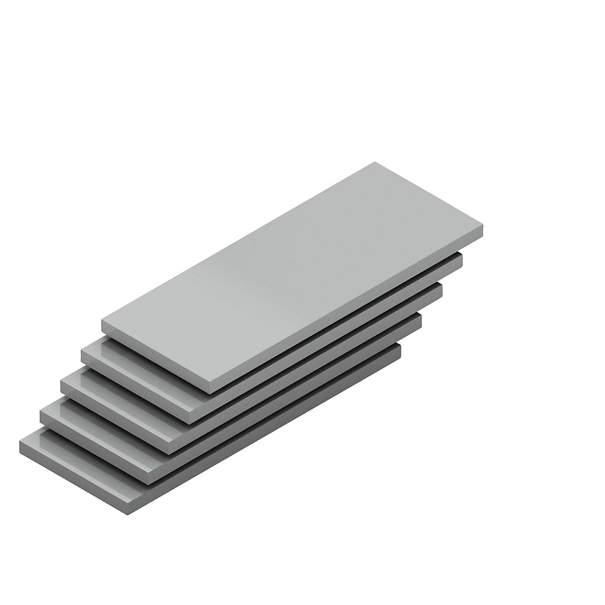 Ripiano, larghezza 1000 mm, conf. da 5 pz. – hofe, profondità 400 mm, portata 350 kg, zincato-0