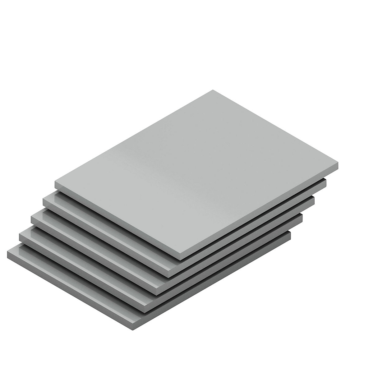 Ripiano, larghezza 1000 mm, conf. da 5 pz. – hofe, profondità 800 mm, portata 350 kg, zincato-0