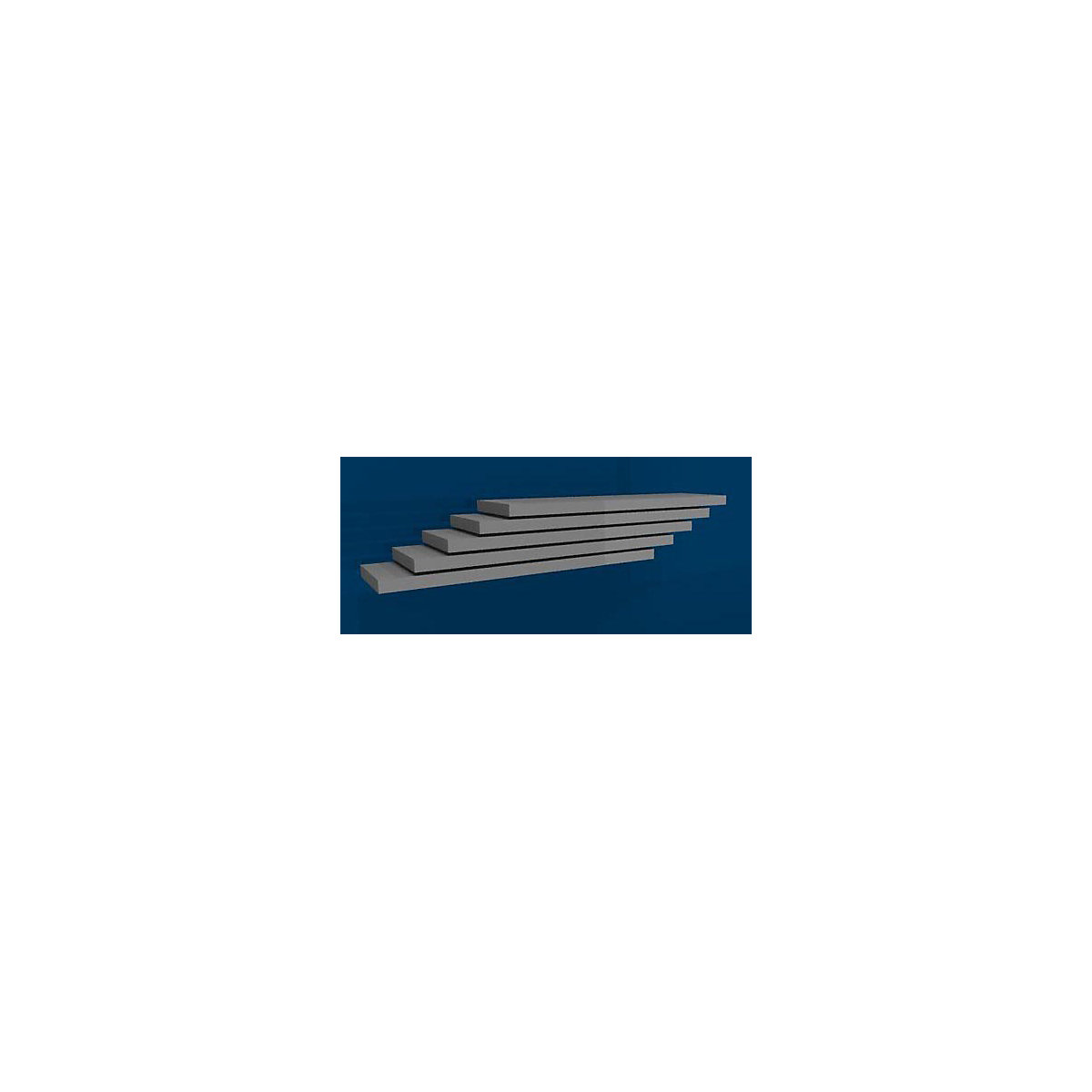 Ripiano, larghezza 1000 mm, conf. da 5 pz. – hofe, profondità 300 mm, portata 200 kg, zincato-0