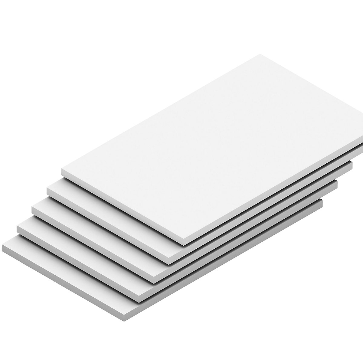 Ripiano, larghezza 1300 mm, conf. da 5 pz. – hofe, profondità 800 mm, portata 125 kg, grigio-0