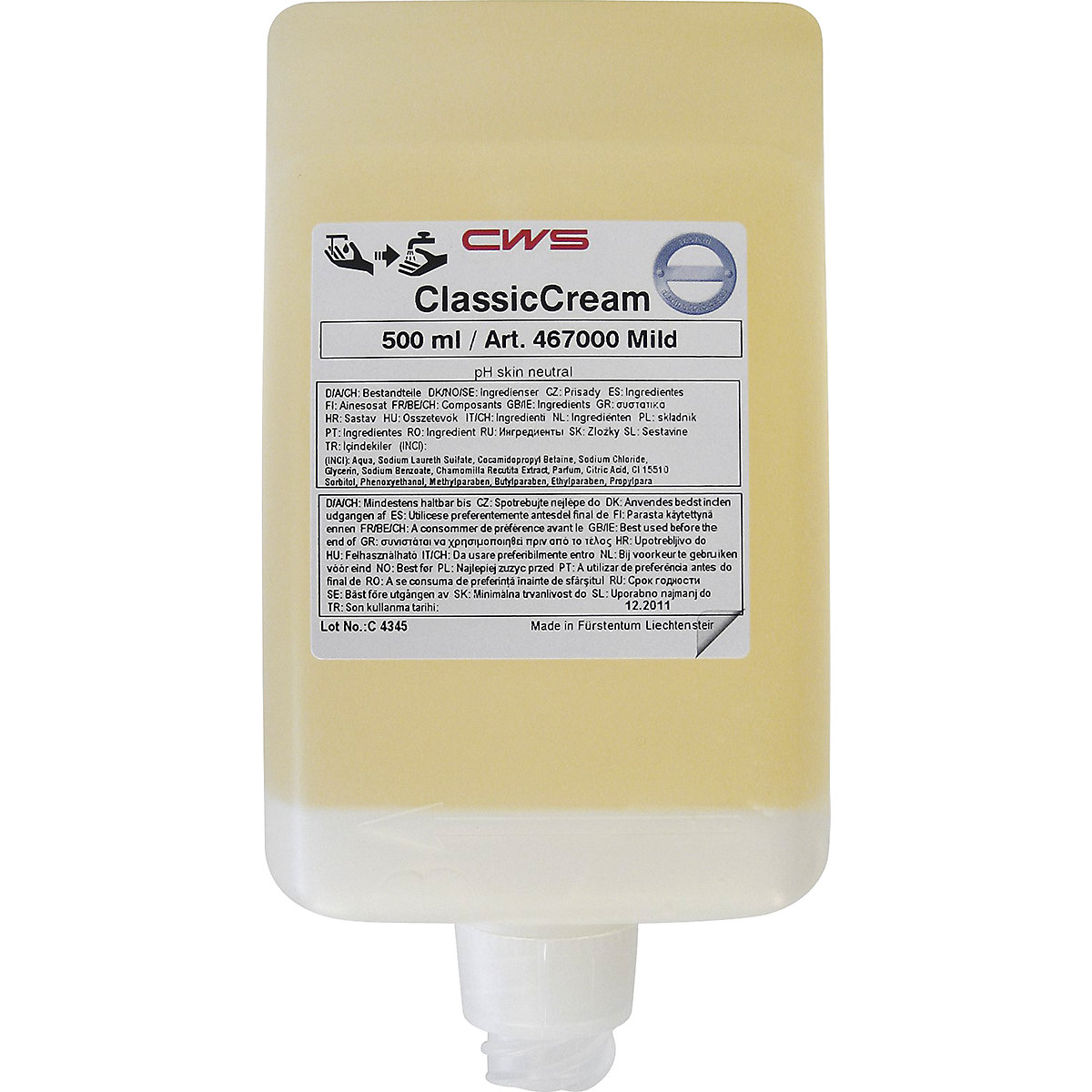 Sapone liquido Classic Cream - CWS
