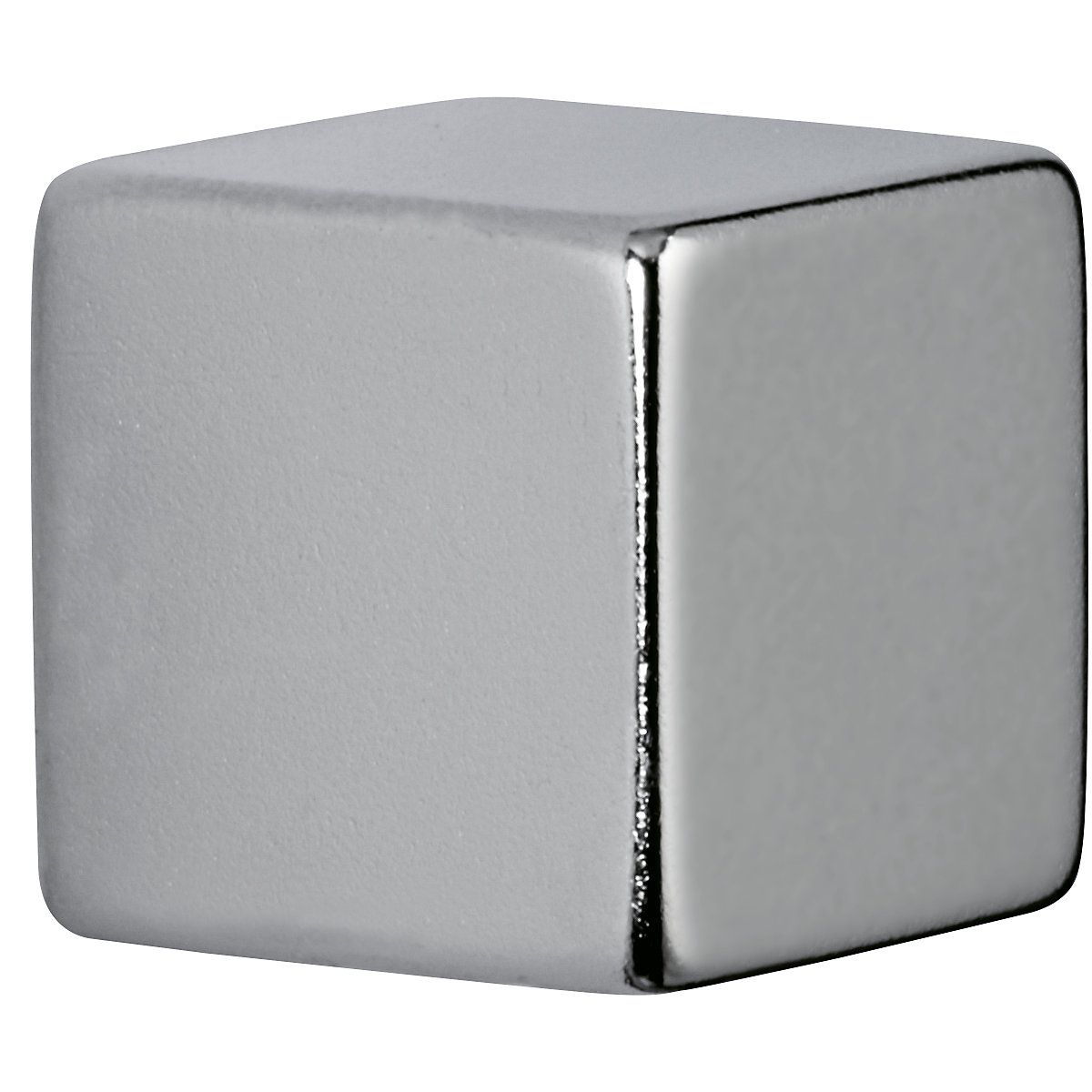Calamita a forma di cubo Neodym – MAUL, nichelate, forza magnetica 20 kg, conf. da 4 pz.-0
