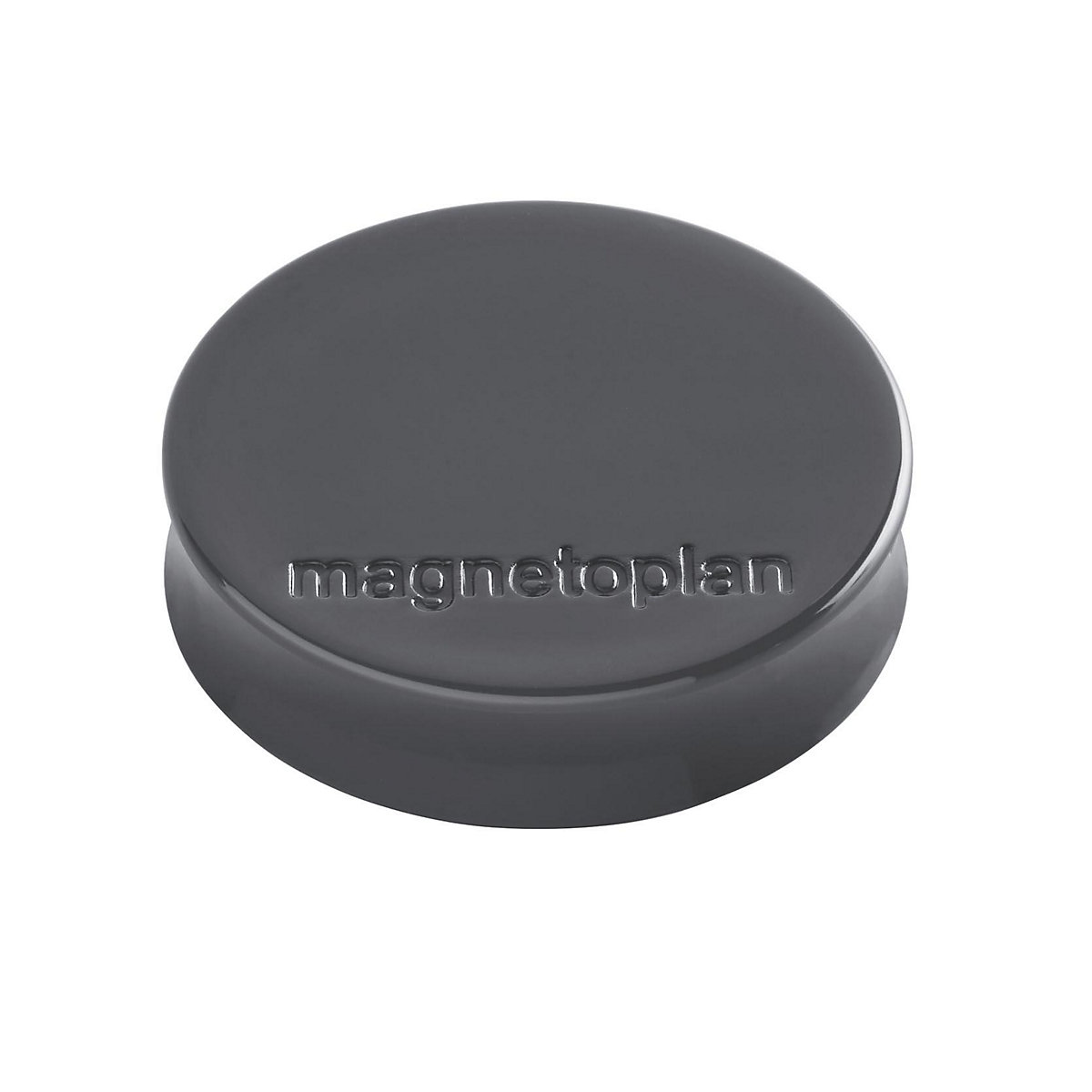 Calamita ergonomica – magnetoplan, Ø 30 mm, conf. da 60 pz., grigio roccia-0