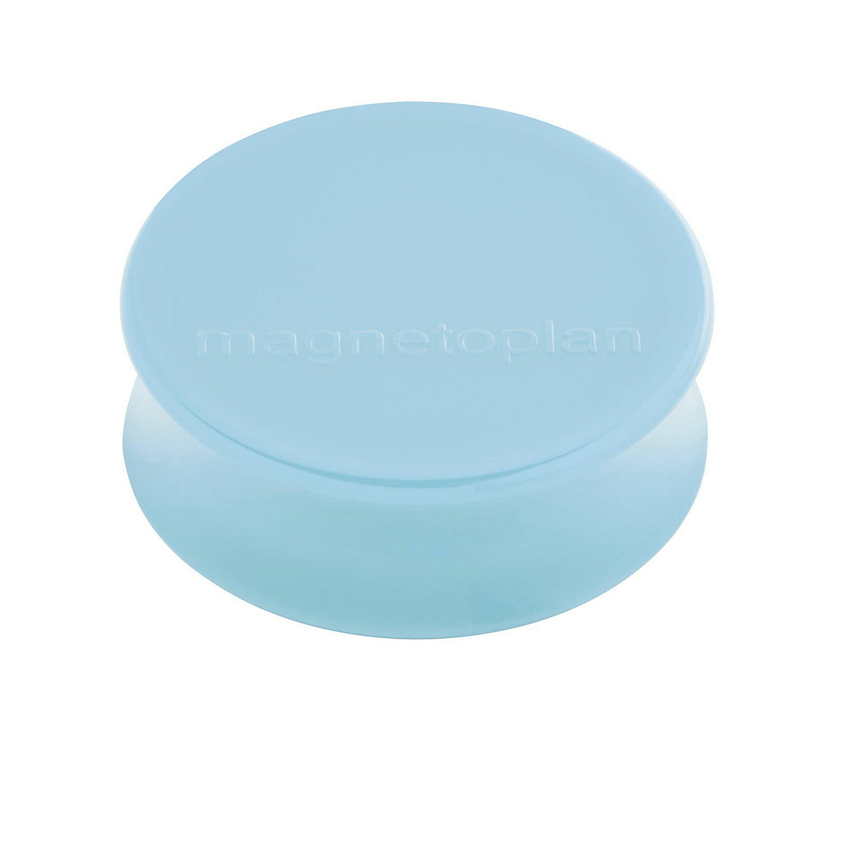Calamita ergonomica – magnetoplan, Ø 34 mm, conf. da 50 pz., blu pastello-0