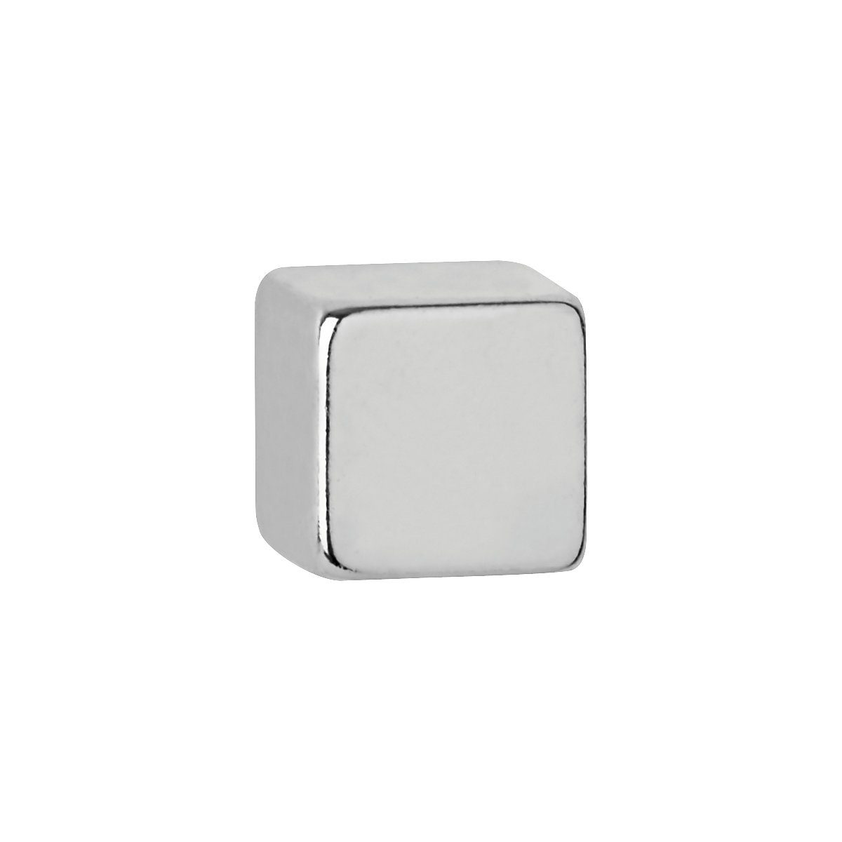 Cubo magnetico al neodimio – MAUL, altezza 7 mm, conf. da 50 pz., forza di attrazione 1,6 kg, argento chiaro-0