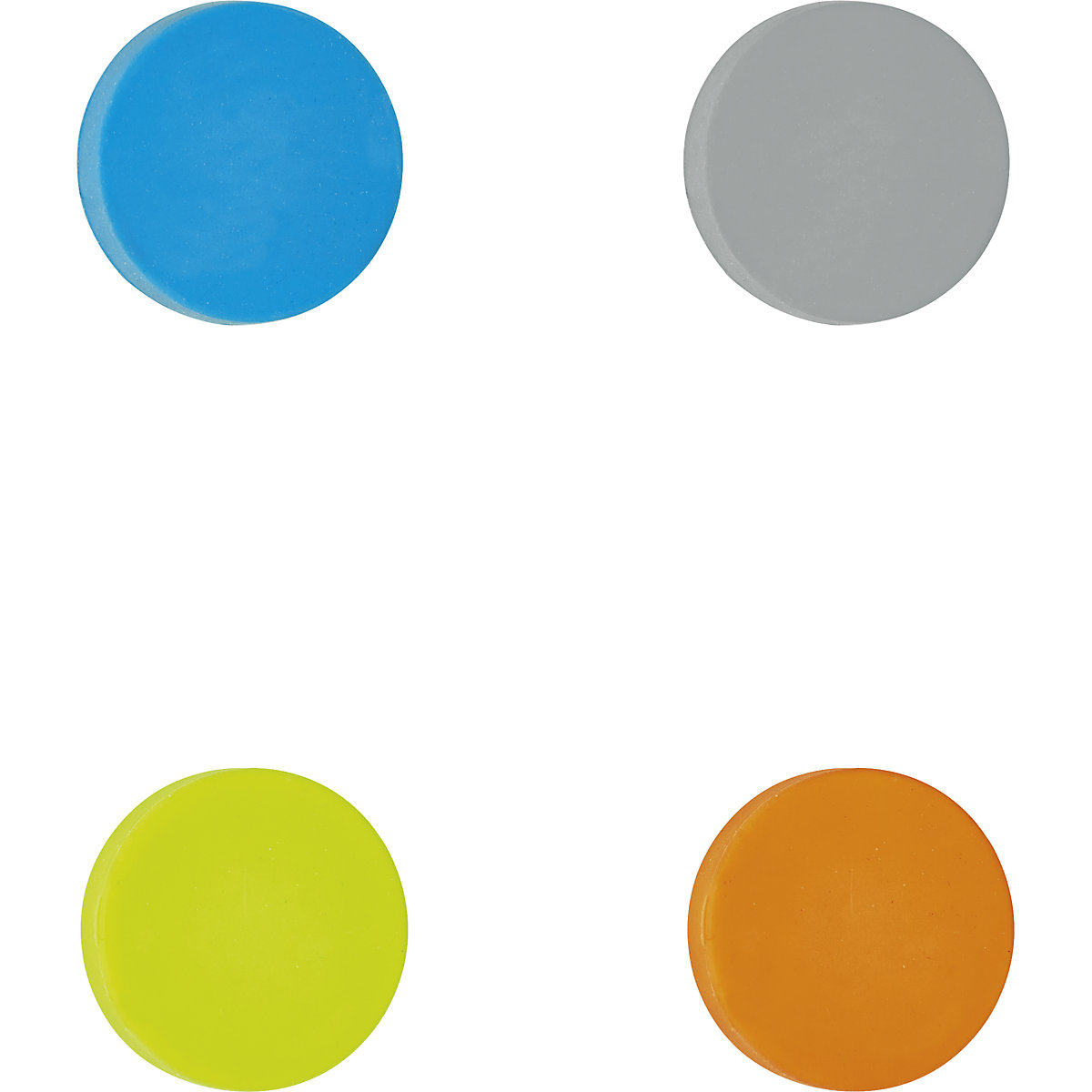Disco magnetico, silicone – MAUL, conf. da 24 pz., forza di attrazione 0,8 kg, colori assortiti-0