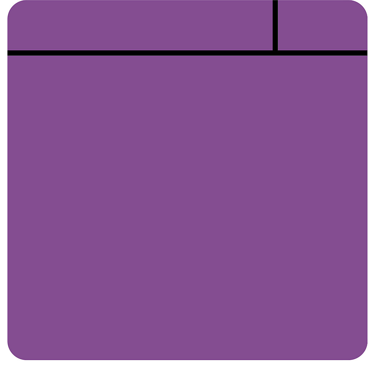 Foglietti adesivi, magnetici, lungh. x largh. 100 x 100 mm, conf. da 10 pz., viola-0