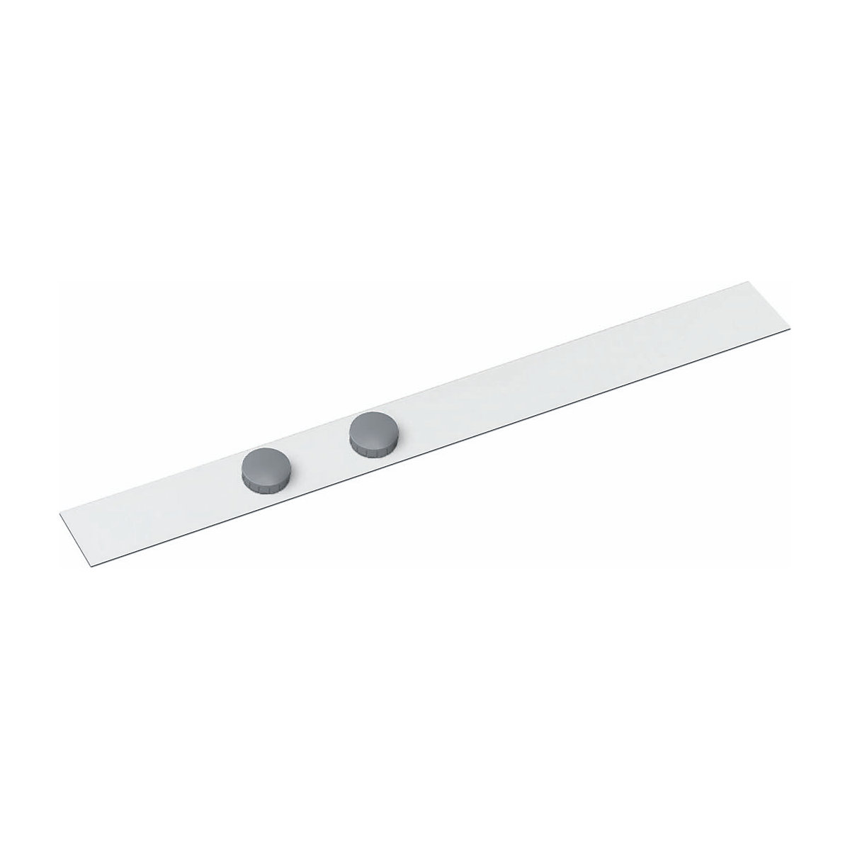 Listello magnetico MAULstandard – MAUL, con 2 calamite, conf. da 10 pz., largh. x alt. 500 x 50 mm-0