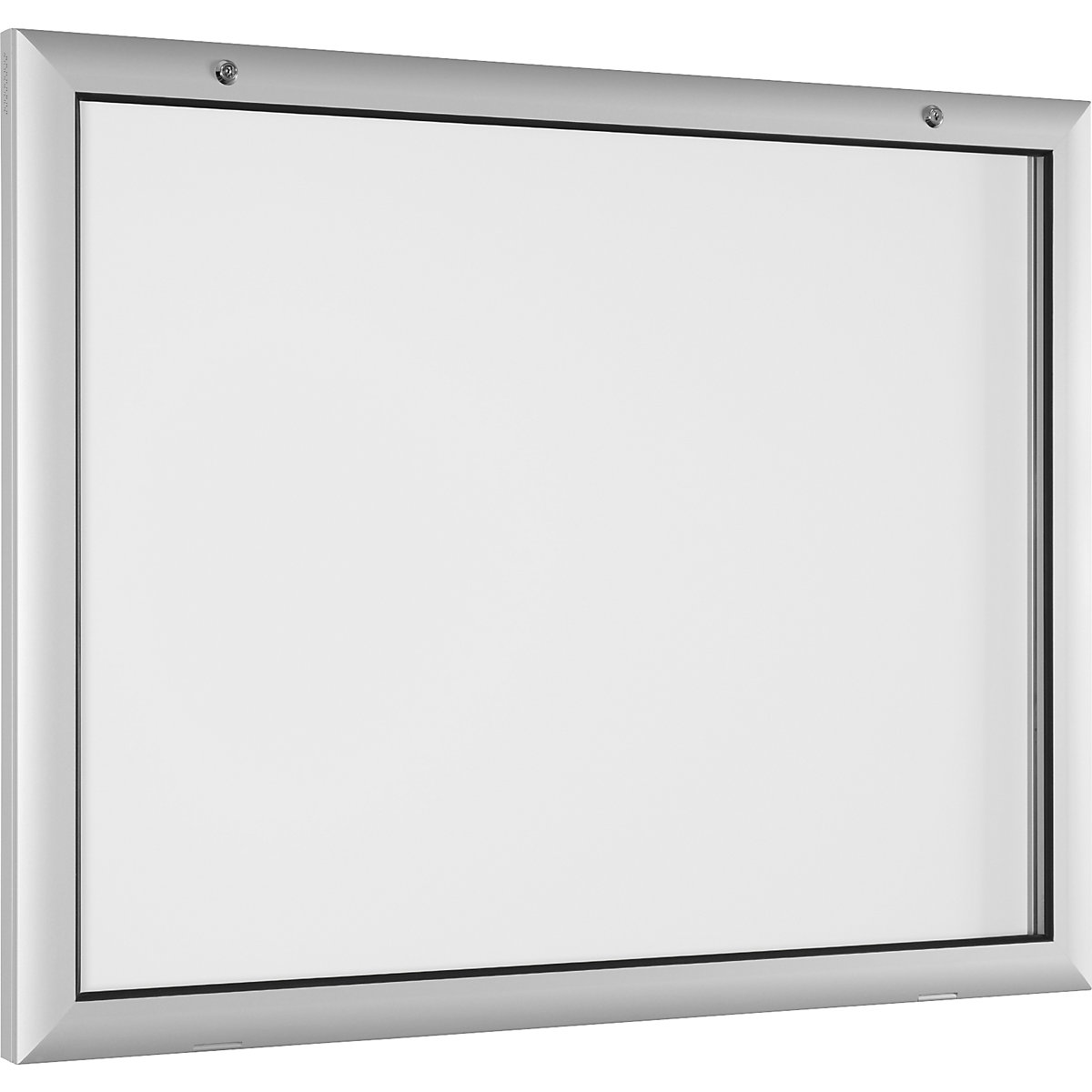 Bacheca per interni ed esterni, apertura anta a 180° verso il basso, per UNI A1, pannello posteriore bianco puro RAL 9010-0