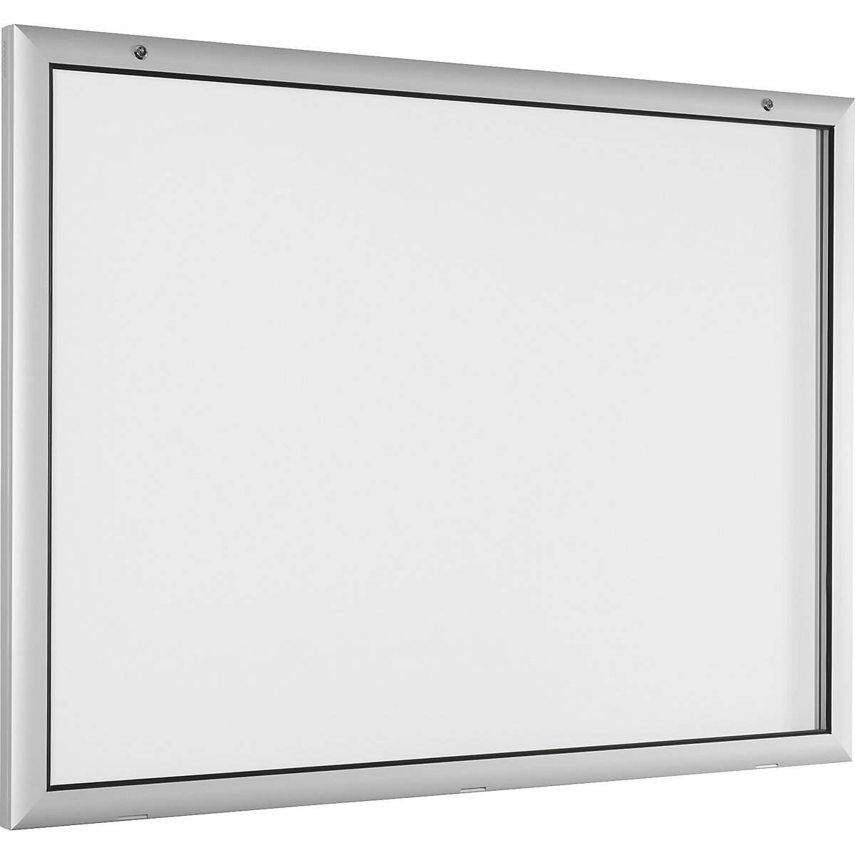 Bacheca per interni ed esterni, apertura anta a 180° verso il basso, per UNI A0, pannello posteriore bianco puro RAL 9010-0