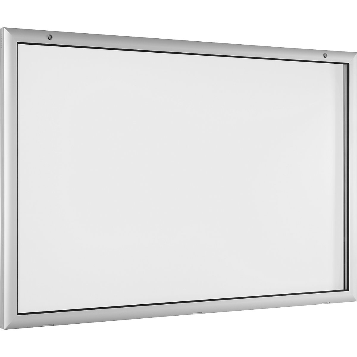 Bacheca per interni ed esterni, apertura anta a 180° verso il basso, dimensioni extra largh. x alt. 1600 x 1025 mm, parete posteriore bianco puro RAL 9010-0