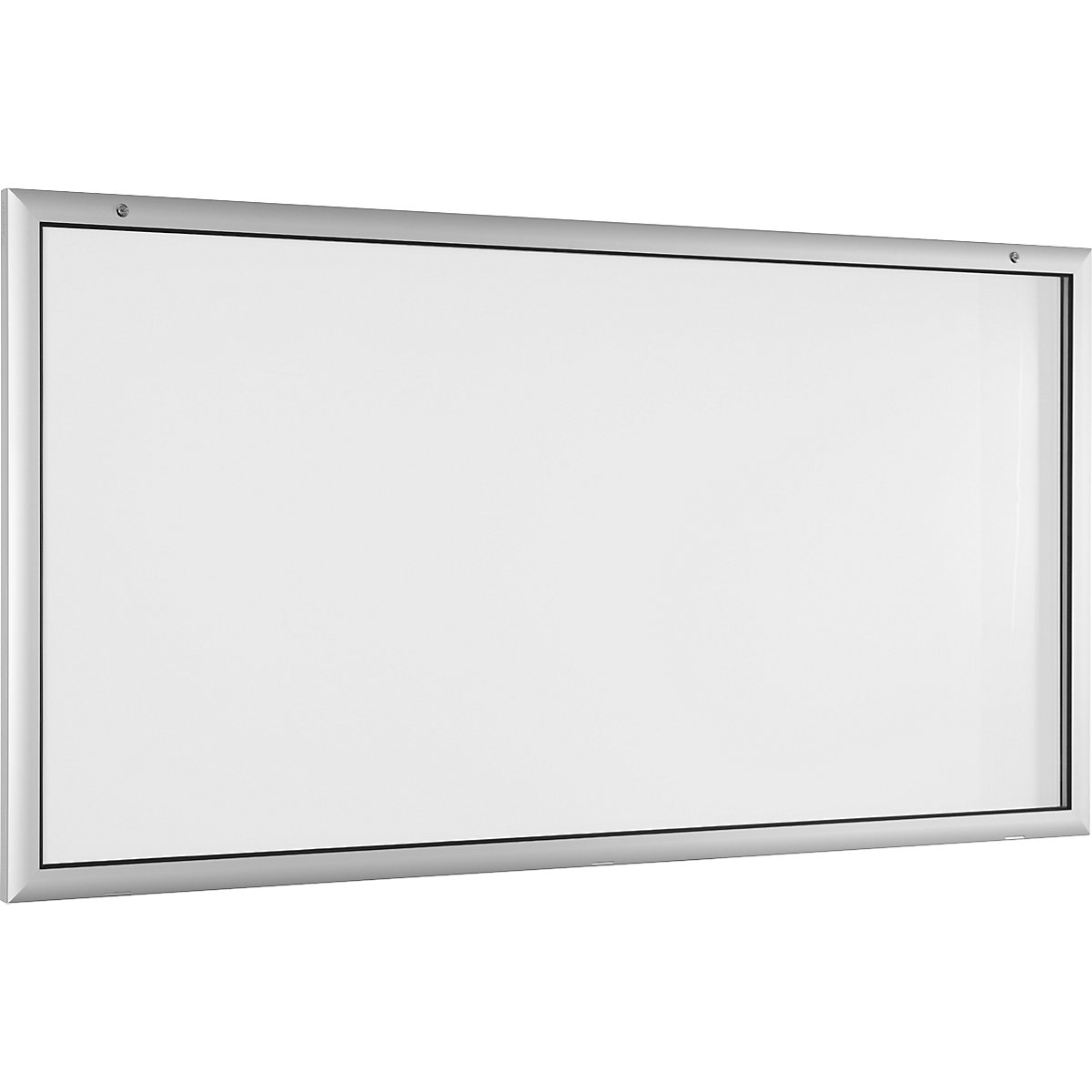 Bacheca per interni ed esterni, apertura anta a 180° verso il basso, dimensioni extra largh. x alt. 2000 x 1025 mm, parete posteriore bianco puro RAL 9010-0