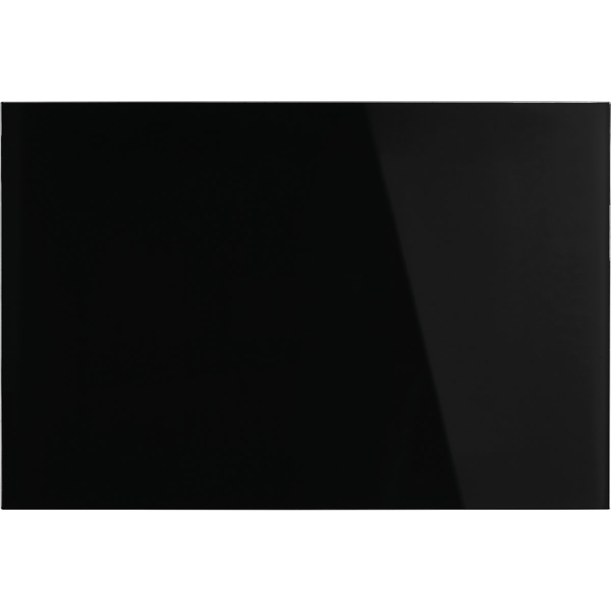 Lavagna in vetro di design – magnetoplan, magnetica, largh. x alt. 600 x 400 mm, nero notte-0