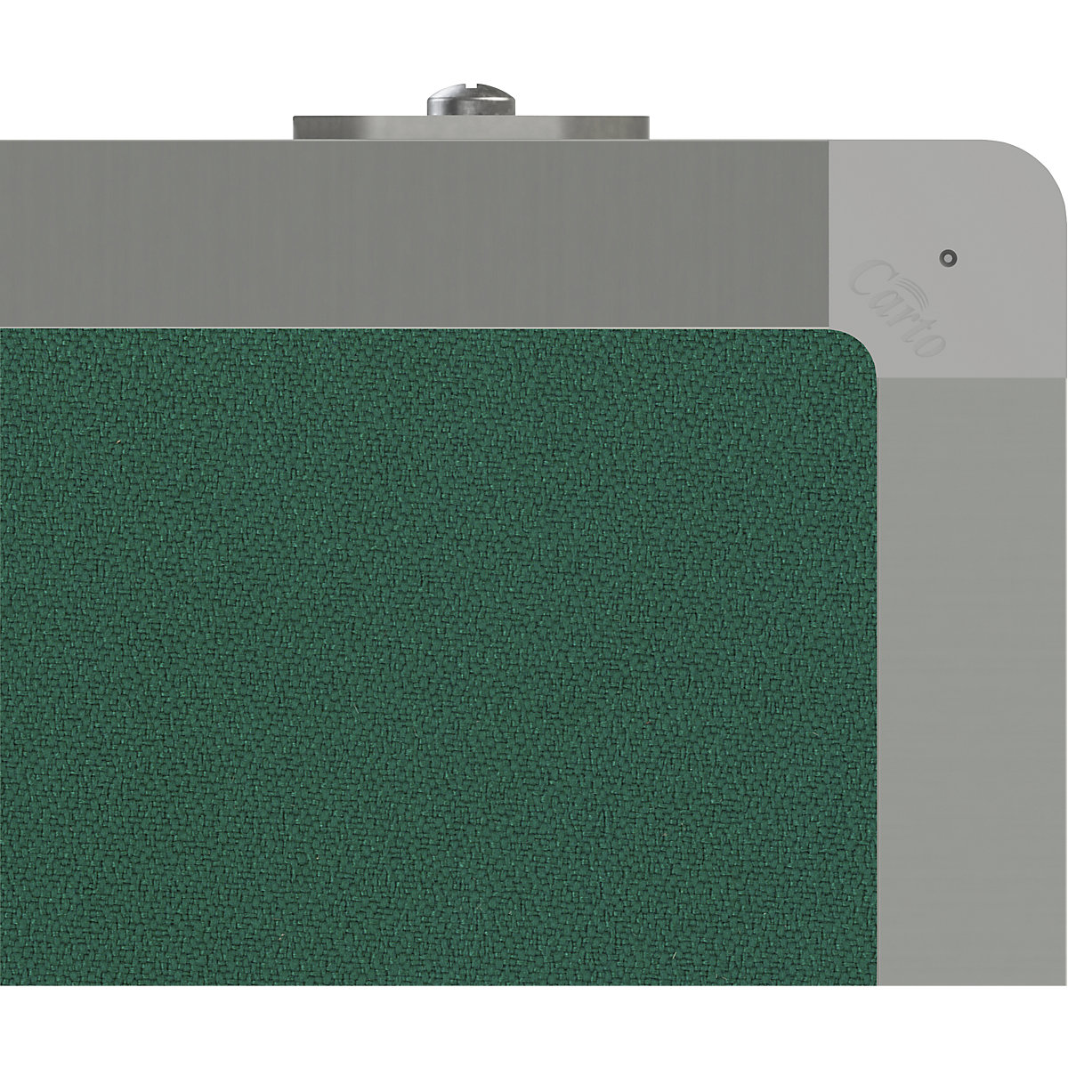 Lavagna per presentazioni, con rotelle – eurokraft basic, rivestimento in tessuto / lavagna bianca, largh. x alt. 1200 x 1500 mm, verde-0