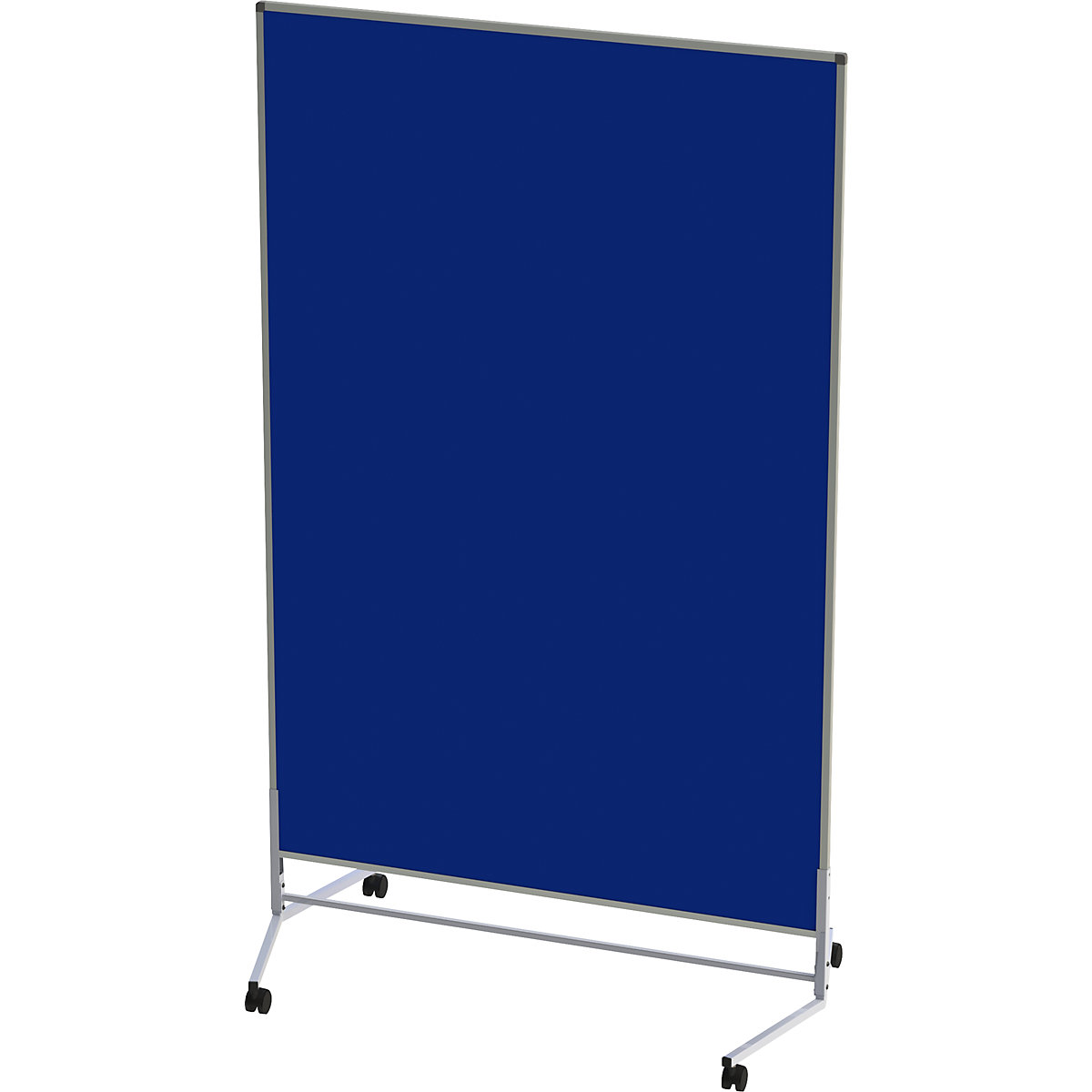 Parete funzionale mobile, tessuto, su due lati, blu, largh. x alt. 1200 x 1800 mm-0