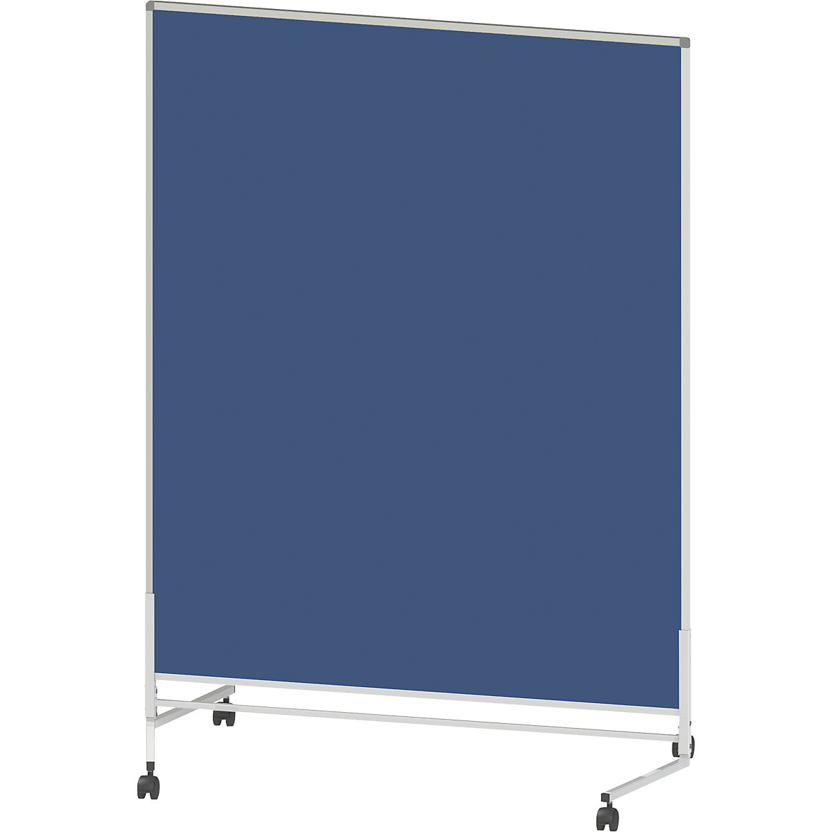 Parete funzionale mobile, tessuto, su due lati, grigio-azzurro scuro, largh. x alt. 1200 x 1500 mm-0