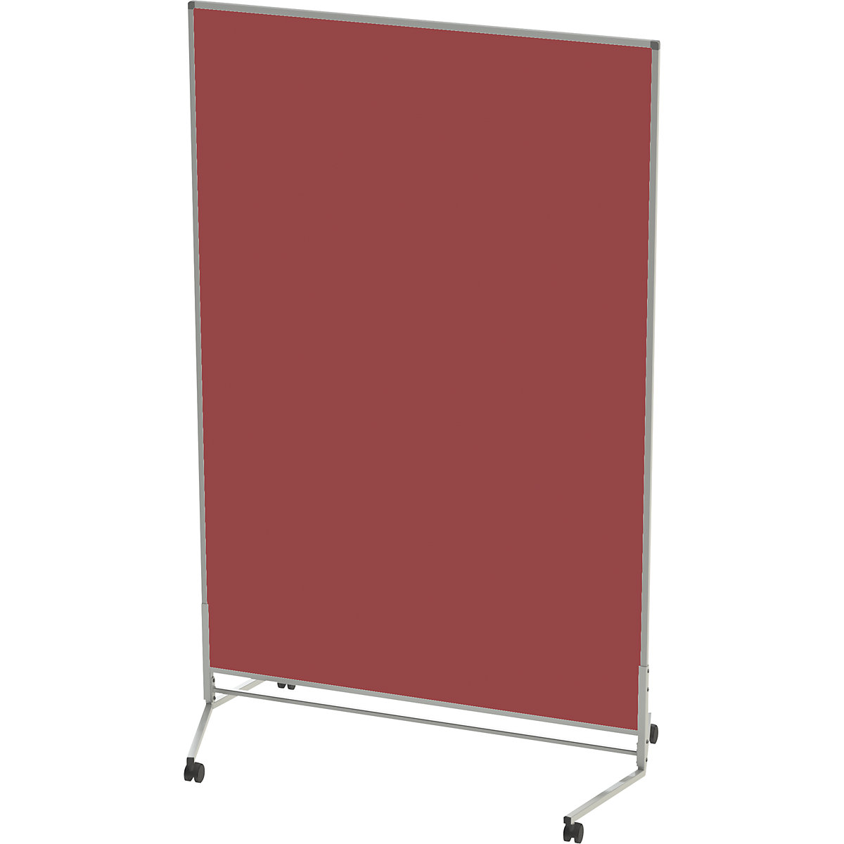 Parete funzionale mobile, tessuto, su due lati, marrone rossiccio, largh. x alt. 1200 x 1800 mm-0
