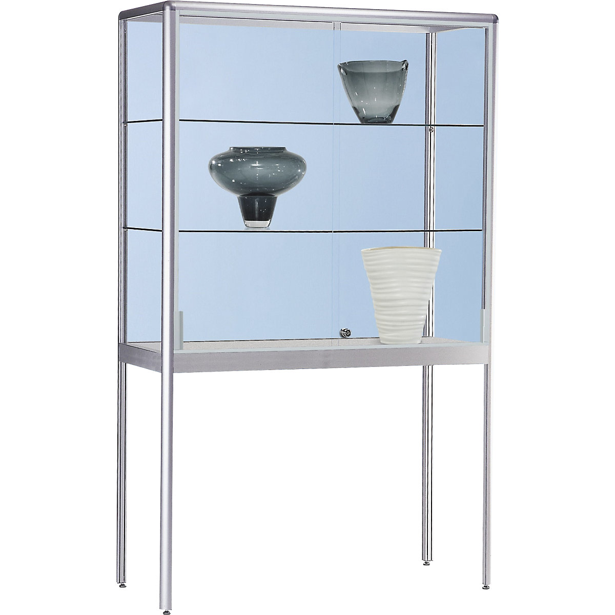 Vetrinetta – eurokraft pro, versione vetrinetta ad armadio, larghezza 1200 mm, 2 ante scorrevoli-0