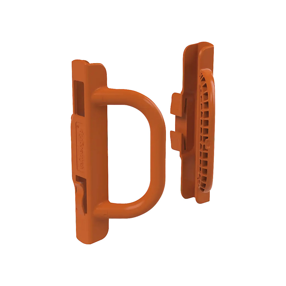 Set di maniglie in plastica, per rollcontainer, 2 maniglie, arancione-0